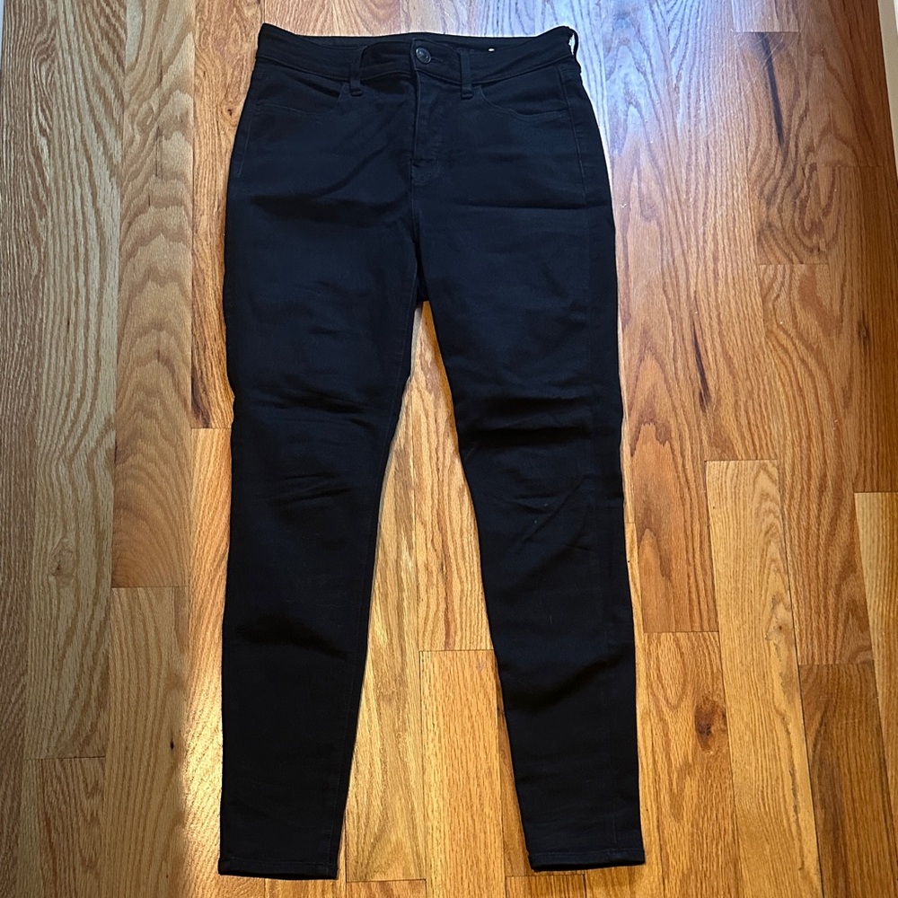 American Eagle Outfitters Jet Black Dream Stretch Skinny Jeans/Jeggings